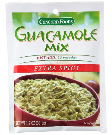 Concord Foods Extra Spicy Guacamole Mix, 1.2 oz