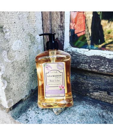 A La Maison de Provence Rose Lilac Liquid Hand Soap - 16.9 oz Pump | Natural French Milled Moisturizer - Buy Online on SooperMarket.com