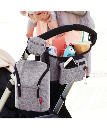 Skip Hop Pacifier Holder Grab & Go - Heather Grey | Buy Online Now - Buy Online on SooperMarket.com