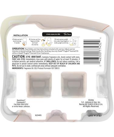 Buy Glade PlugIns Cozy Autumn Cuddle Refill - Scented Oil Air Freshener 3 Pack 2.01 fl oz | International Shipping Available - Buy Online on SooperMarket.com