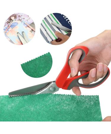 Mr. Pen Pinking Shears - Zig Zag Scissors for Fabric, Decorative Edge Sewing Scissors with Designs - Buy Online on SooperMarket.com