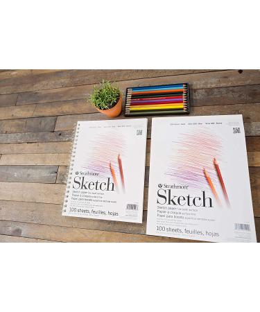 Strathmore 100 Sheet Sketch Pad 9x12 White - Professional Drawing Paper - Buy Online on SooperMarket.com
