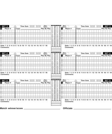 Big Red Volleyball Scorebook - Track Your Games with Ease - Buy Online on SooperMarket.com