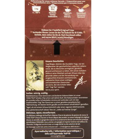 Yogi Tea Chocolate Chai Organic 2-Pack (2 x 90g) | Buy Organic Spiced Tea Online - Buy Online on SooperMarket.com