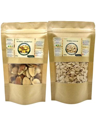 Whole Egusi Hand Peeled Nigeria Egusi Melon Seed Premium Quality (Egusi and Ogbono(100g))
