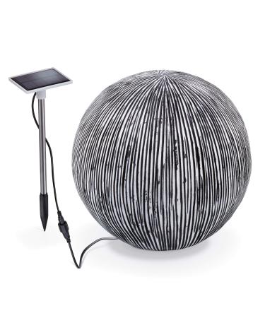 Esotec Gartendeko Solar ball for outsideSandstone look |Solar ball light garden |Gartendeko for outside |Luminous ball ball lamp solar-Led solar garden weatherproof winter festival 27 cm 102676
