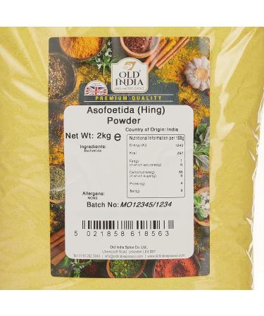 Premium Old India Asafoetida (Hing) Powder - 2kg - Buy Online on SooperMarket.com