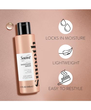 Suave Simply Styled Anti Frizz Serum - 24 Hour Smoothing Hair Serum for Frizz Control (4.75 oz) | International Shipping Available - Buy Online on SooperMarket.com