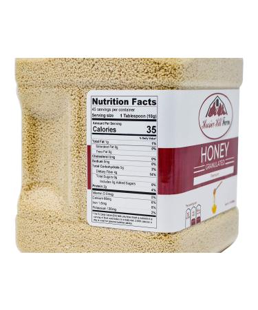 Hoosier Hill Farm Granulated Honey Crystals 1.5 lb - Natural Sweetener for Tea, Baking & Cooking - Buy Online on SooperMarket.com