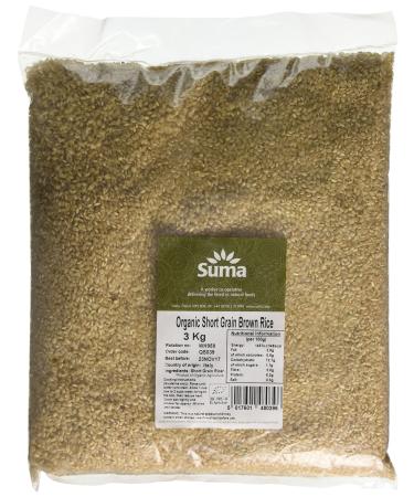 Suma Organic Short Grain Brown Rice 3 kg