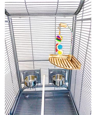 Birds LOVE TigerTail Tabletop Play Gym for Small Corner Cage - Free Parrot Toy Included! - Buy Online on SooperMarket.com