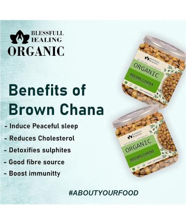 Blessfull Healing Organice Brown Chana 1 lb (453 Gram) - Buy Online on SooperMarket.com