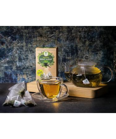 Mint Leaf Organic Tea in piramids biodegradable peppermint (1) - Buy Online on SooperMarket.com