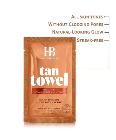 Tan Towel Medium 2.5 fl. oz. - Sunless Self-Tanning Lotion - Buy Online on SooperMarket.com