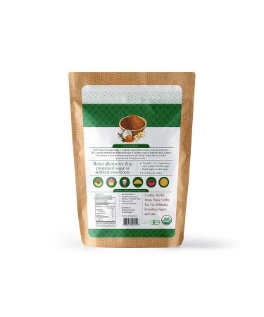 Jans Organic Coconut Sugar 16 oz - Gluten-Free, Certified Organic & Non-GMO - Low Glycemic, Paleo & Vegan Friendly - 1lb Pack - Buy Online on SooperMarket.com