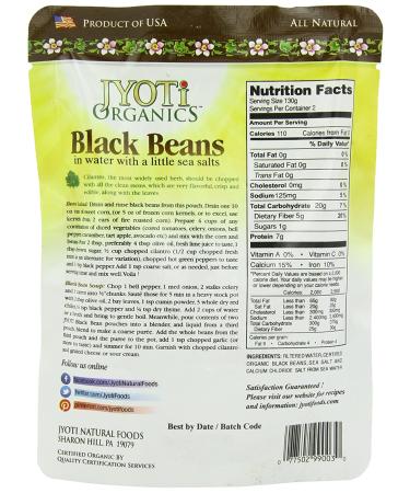 Jyoti Organic Black Beans - 10 oz (Pack of 6) | Premium Quality & Nutrient-Rich - Buy Online on SooperMarket.com