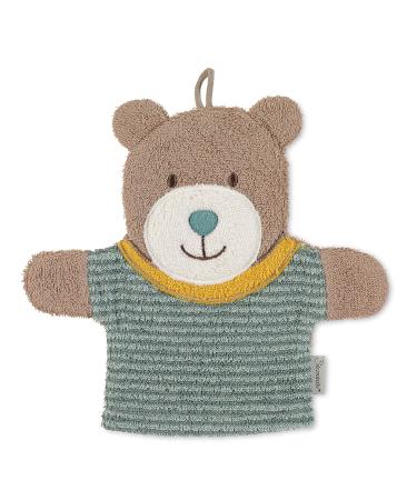 Buy Sterntaler Bear Ben Washing Glove & Hooded Bath Towel Bundle Soft Cotton for Infants Green 0+ Months International Shipping Available - Buy Online on SooperMarket.com