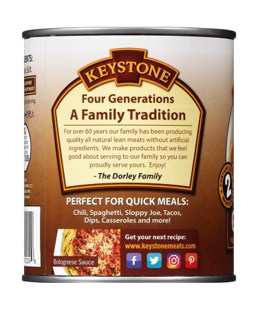 Keystone Meats All Natural Ground Beef 28oz - 1.75 lb Pack | Premium Quality - Buy Online on SooperMarket.com