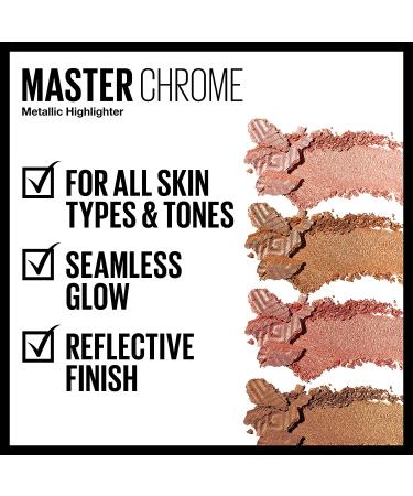 Maybelline Master Chrome Highlighter Molten Rose Gold 050 - 0.24 oz (6.7 g) - Buy Online on SooperMarket.com
