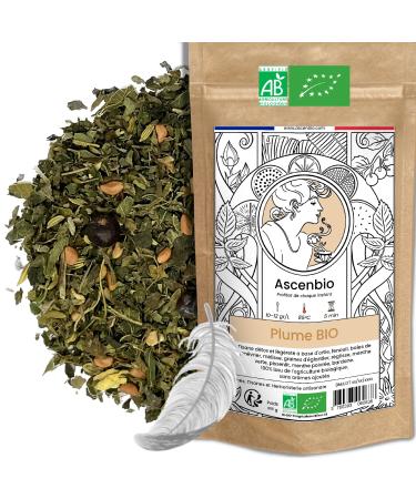 Ascenbio - Infusion Organic Feather 180 g Loose Prepared and packaged in France Biodegradable Packaging