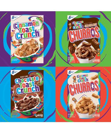 Churros Cinnamon Toast Crunch Breakfast Cereal 11.9 OZ - Delicious and Crunchy Morning Treat - Buy Online on SooperMarket.com