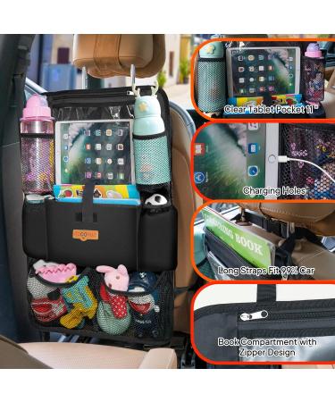 Surdoca Car Organiser - 4th Gen Back Seat Organizer for 10.5 iPad, Kids Toys, Water Proof, Black 2pcs - Buy Online on SooperMarket.com