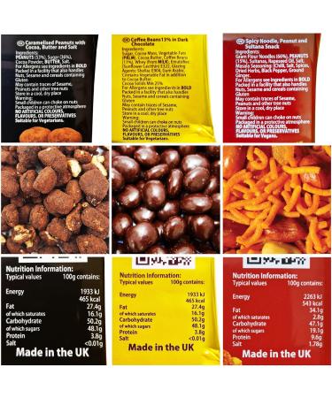 New York Delhi ViPnuts Ultimate Selection Box (12 x 63g) minimum 8 types - usually more - a flavour for every palate - snacks lovers gift - Buy Online on SooperMarket.com