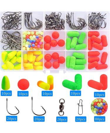 Pompano Rigs Making Kit - Surf Fishing Rig with 210pcs of Bottom Rig Parts, Snell Floats, Beads, Circle Hooks, Swivels, and Snaps - Saltwater Fishing Accessories for Surf Fishing - Buy Online on SooperMarket.com