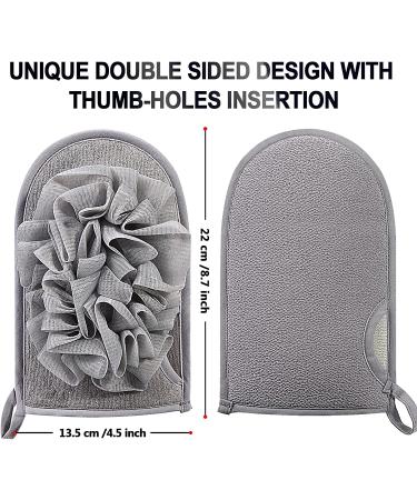 2-Pack Bath Loofah Body Scrubber Shower Pouf for Men and Women - Buy Online on SooperMarket.com