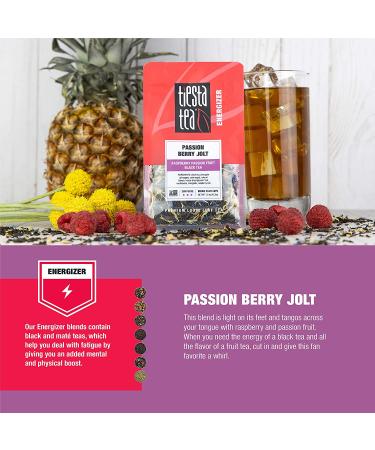 Tiesta Tea Passion Berry Jolt - Raspberry Passion Fruit Black Tea, High Caffeine, Loose Leaf, 1.5 oz Pouch â€“ 25 Cups - Buy Online on SooperMarket.com