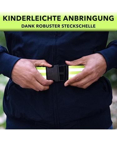 High Visibility Avana Reflector Belt - Safety Reflecting Belt for Jogging & Biking - Yellow Reflector Belt - Buy Online on SooperMarket.com