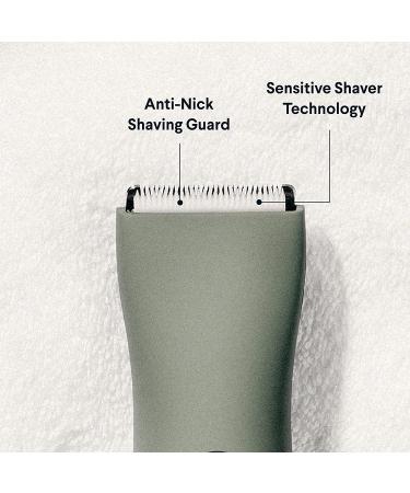 Meridian Complete Package: Men's Waterproof Electric Below-The-Belt Trimmer with Spray | Ceramic Blades, Sensitive Shave Tech (Sage) - Buy Online on SooperMarket.com