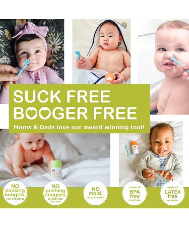 oogiebear Two Pack: Baby Nasal & Ear Cleaner Set - Safe Snot & Earwax Removal in Raspberry & Seafoam - Buy Online on SooperMarket.com