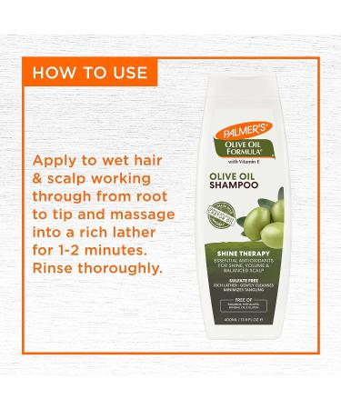 Palmers Olive Oil Smoothing Shampoo for Frizz-Prone Hair 13.5oz (Pack of 2) - Buy Online on SooperMarket.com
