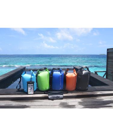 Freegrace Waterproof Dry Bags Set of 3 - 5L - Ideal for Swimming, Kayaking, Rafting & Boating - Black - Includes Waist Pouch & Phone Case - Buy Online on SooperMarket.com