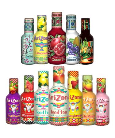 Arizona Tea Pick N Mix - Create Custom Tea Combo with 5+ Flavours | Blueberry White Tea Fruit Punch Kiwi Strawberry Watermelon | 6 Pack (500ml each) - Perfect Tea Gift Set for Tea Lover Pack of 6