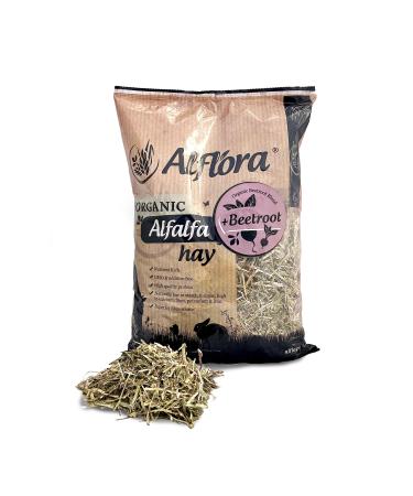Alflora Organic 1KG Premium Alfalfa Meadow Hay With Beetroot - 100% Natural - 16% Protein Fibre and Nutrient Rich Everyday Use Hay or Chaff - For Rabbits Gerbils Hamsters Guinea Pigs