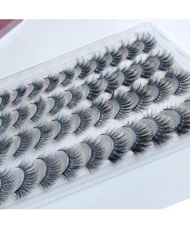 PURELEOR 20 Pairs False Eyelashes 4 Styles Mixed 3D Faux Mink Lashes Fake Eyelash(Mixed-03) - Buy Online on SooperMarket.com