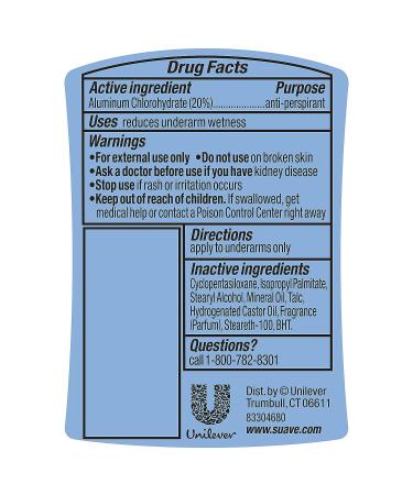 Suave Everlasting Sunshine Anti-Perspirant Deodorant 2.6oz, Pack of 4 - Buy Online on SooperMarket.com