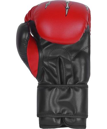 Defy Sports Premium Faux Leather Kickboxing Gloves | Gel Infused with Thumb Support | Skull Design Red 10 oz | Men and Women - Buy Online on SooperMarket.com