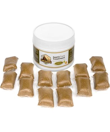 1 Year Supply Septic Tank Treatment - 12 Easy Flush Live Bacteria Packets - Prevent Sewage Backups - USA Made - Buy Online on SooperMarket.com