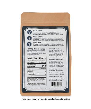 Professor Torbert's Orange Corn Grits - 2lb (32oz) | Premium Quality Grits for Delicious Meals - Buy Online on SooperMarket.com