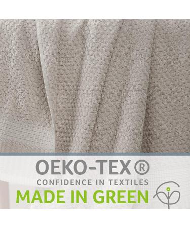 Trinity Collection 100% Cotton Hand Towel 6 Pack | Super Soft & Absorbent 16x28 | Textured Durable Cotton | Quiet Grey - Buy Online on SooperMarket.com