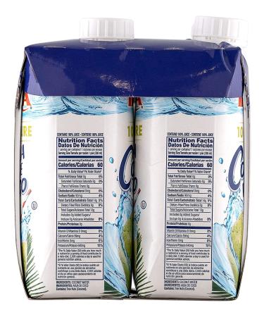 Iberia 100% Natural Coconut Water 11.1 oz (Pack of 4) - Hydrating and Refreshing Drink - Buy Online on SooperMarket.com