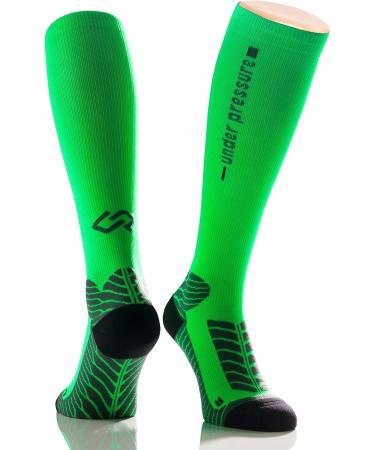 High Performance Runattack Compression Stocking 18-21mmHg - Neon Green | Size 39-42 - International Shipping Available - Buy Online on SooperMarket.com