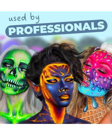 Blue Squid PRO Pastel Green Face Paint 30g - Professional Water Based Single Cake for Adults & Kids - Halloween Face Painting SFX - Buy Online on SooperMarket.com