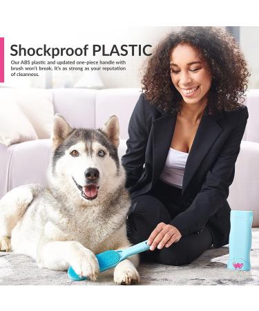 Pet Hair Remover - Double-Sided Brush for Couch Clothing Car & Carpet - Self-Cleaning Base | Effective Dog & Cat Fur Lint Remover (New Blue - Buy Online on SooperMarket.com