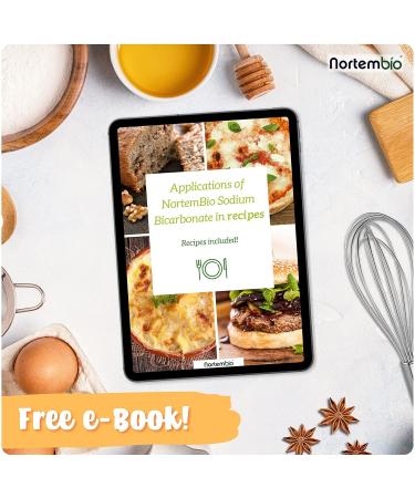 Nortembio Ecological Soda Powder 700g | Food Quality Sodium Bicarbonate | Aluminum-Free Baking Powder | Natural Backsoda with E-Book Included - Buy Online on SooperMarket.com