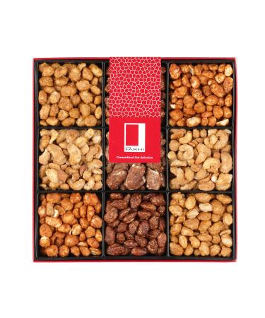 Rita Farhi Roasted & Caramelised Mixed Nut Selection Luxury Gift Box 940 g | Cashews Peanuts Pecans Almonds | Honey Roasted Salted & Chilli Flavours | Healthy Gourmet Food | Vegetarian | Kosher Luxury Mixed Nut Selection