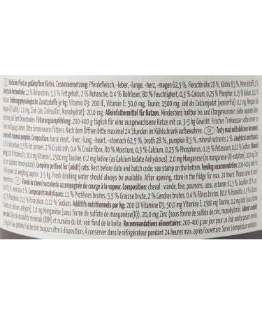 Mjamjam Premium Cat Food - Grain Free Horse & Pumpkin 6-Pack (6 x 200g) - Delicious Extra Meat - Buy Online on SooperMarket.com